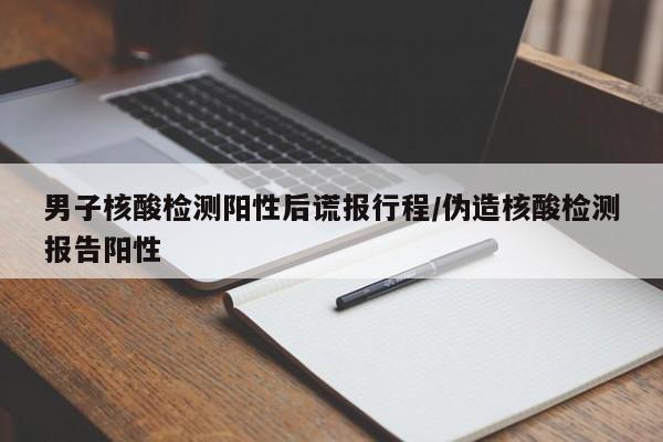 男子核酸检测阳性后谎报行程/伪造核酸检测报告阳性