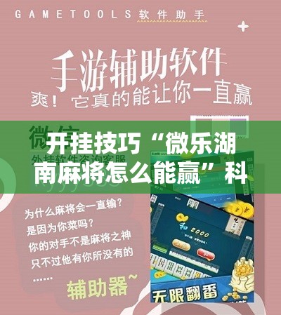 开挂技巧“微乐湖南麻将怎么能赢”科技辅助神器手机版