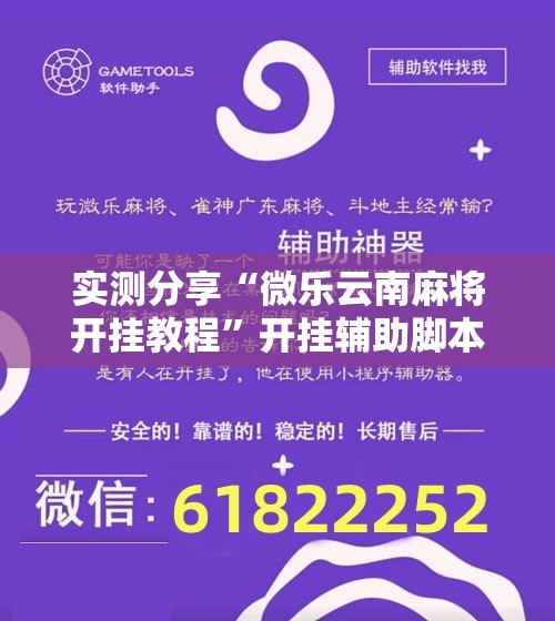 实测分享“微乐云南麻将开挂教程”开挂辅助脚本+详细开挂安装教程