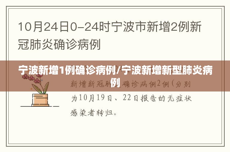 宁波新增1例确诊病例/宁波新增新型肺炎病例 宁波新增1例确诊病例/宁波新增新型肺炎病例