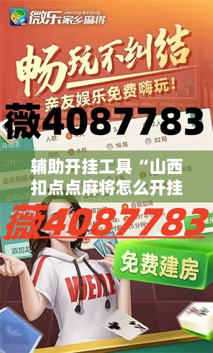 辅助开挂工具“山西扣点点麻将怎么开挂	”详细外挂透视辅助软件教程