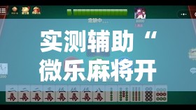 实测辅助“微乐麻将开挂神器”原来可以开挂