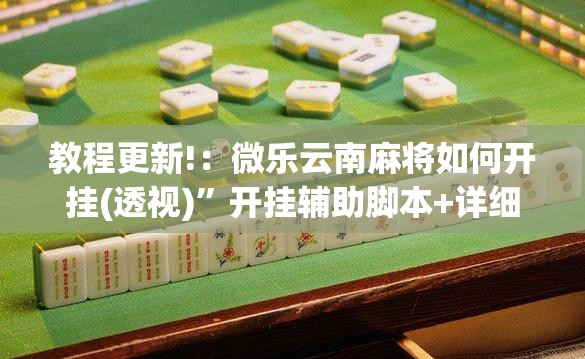 教程更新!：微乐云南麻将如何开挂(透视)”开挂辅助脚本+详细开挂安装教程