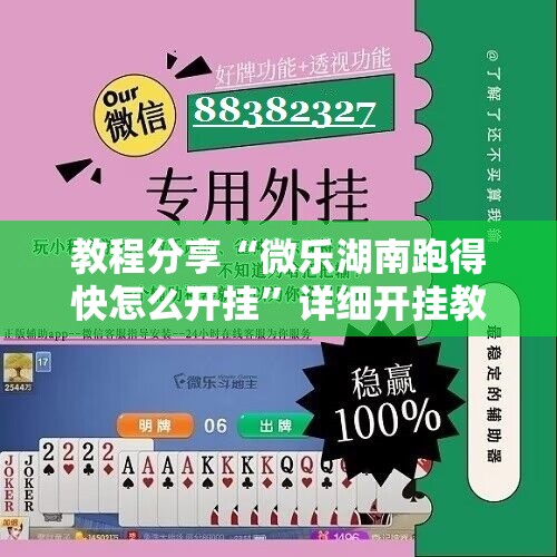 教程分享“微乐湖南跑得快怎么开挂”详细开挂教程