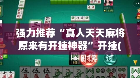 强力推荐“真人天天麻将原来有开挂神器	”开挂(透视)最新辅助详细
