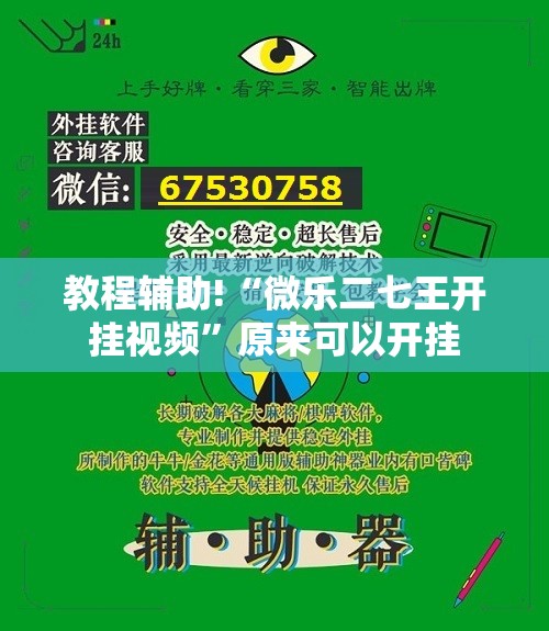教程辅助!“微乐二七王开挂视频”原来可以开挂