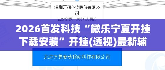 2026首发科技“微乐宁夏开挂下载安装	”开挂(透视)最新辅助详细