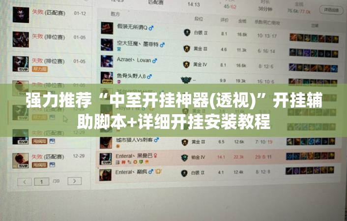 强力推荐“中至开挂神器(透视)”开挂辅助脚本+详细开挂安装教程