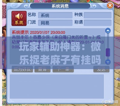 玩家辅助神器：微乐捉老麻子有挂吗(透视)”开挂辅助脚本+详细开挂安装教程