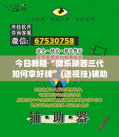 今日教程“微乐陕西三代如何拿好牌”(透视挂)辅助下载教程