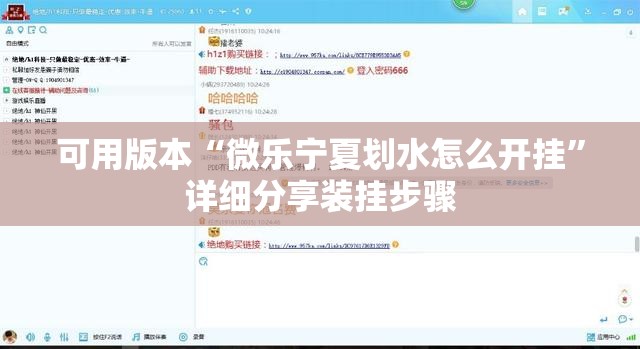 可用版本“微乐宁夏划水怎么开挂	”详细分享装挂步骤