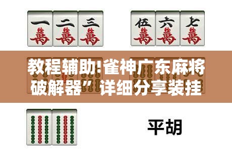 教程辅助!雀神广东麻将破解器”详细分享装挂步骤
