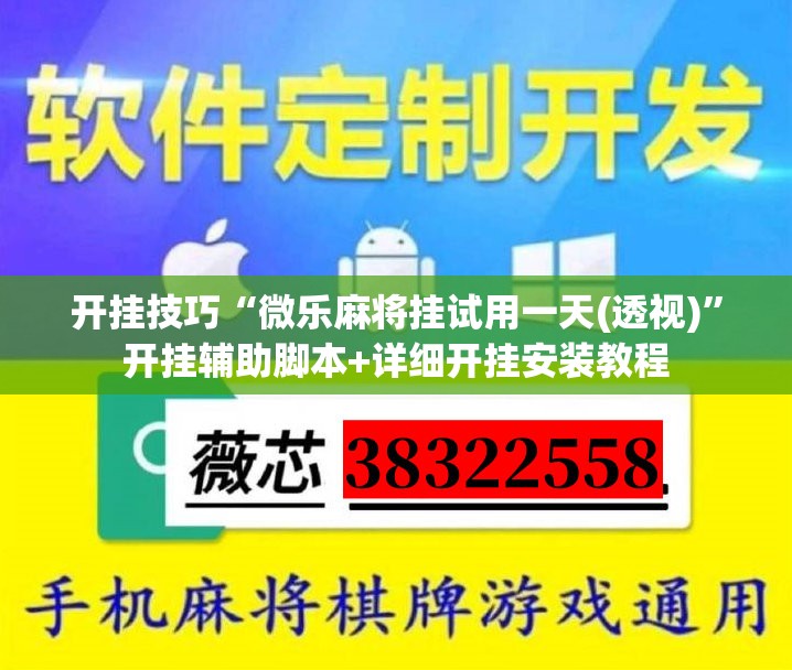 开挂技巧“微乐麻将挂试用一天(透视)”开挂辅助脚本+详细开挂安装教程