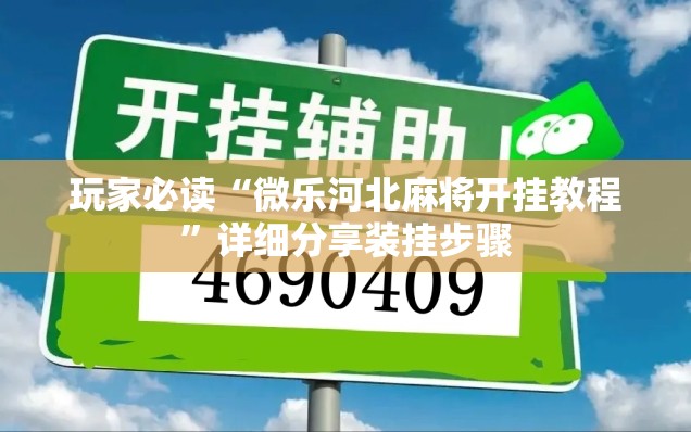 玩家必读“微乐河北麻将开挂教程”详细分享装挂步骤