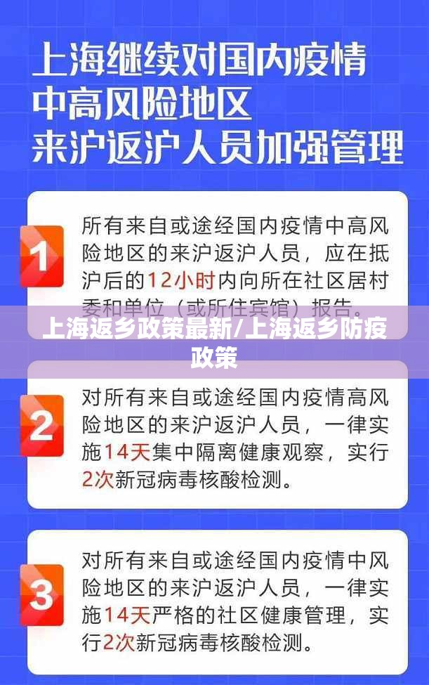 上海返乡政策最新/上海返乡防疫政策