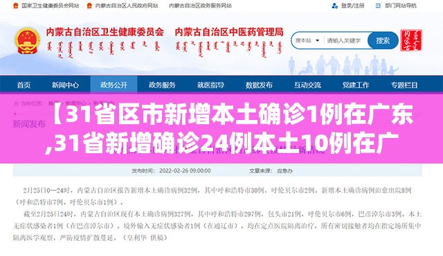 【31省区市新增本土确诊1例在广东,31省新增确诊24例本土10例在广东】