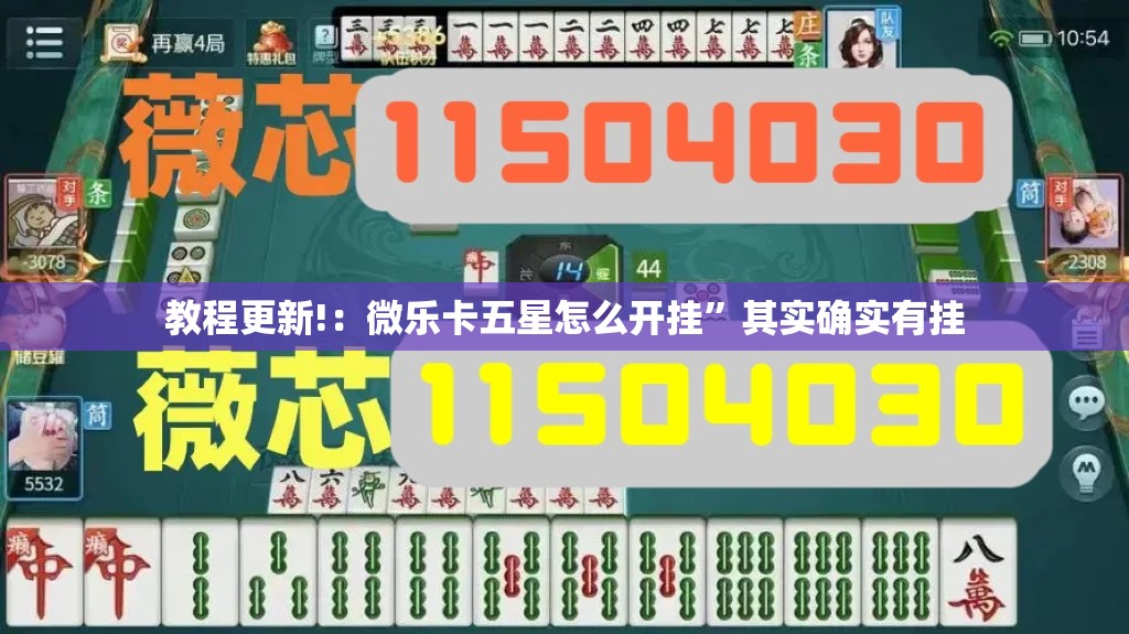 教程更新!：微乐卡五星怎么开挂”其实确实有挂