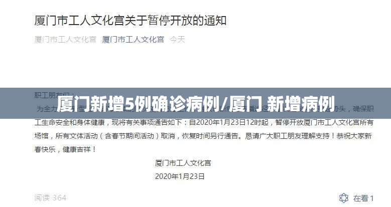 厦门新增5例确诊病例/厦门 新增病例 厦门新增5例确诊病例/厦门 新增病例