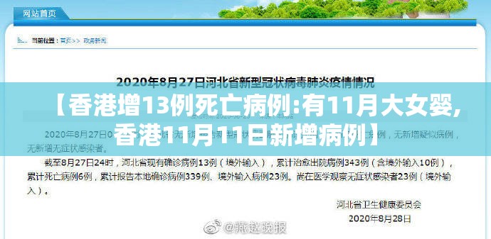 【香港增13例死亡病例:有11月大女婴,香港11月11日新增病例】 【香港增13例死亡病例:有11月大女婴,香港11月11日新增病例】