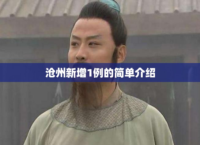 沧州新增1例的简单介绍