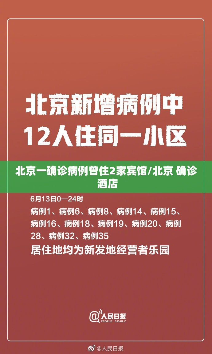 北京一确诊病例曾住2家宾馆/北京 确诊 酒店