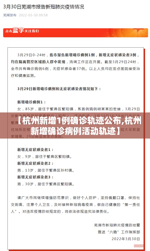 【杭州新增1例确诊轨迹公布,杭州新增确诊病例活动轨迹】 【杭州新增1例确诊轨迹公布,杭州新增确诊病例活动轨迹】