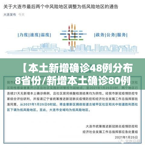 【本土新增确诊48例分布8省份/新增本土确诊80例】 【本土新增确诊48例分布8省份/新增本土确诊80例】