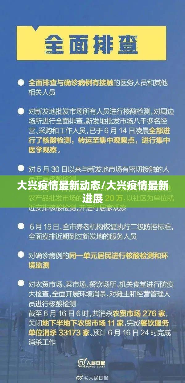 大兴疫情最新动态/大兴疫情最新进展 大兴疫情最新动态/大兴疫情最新进展