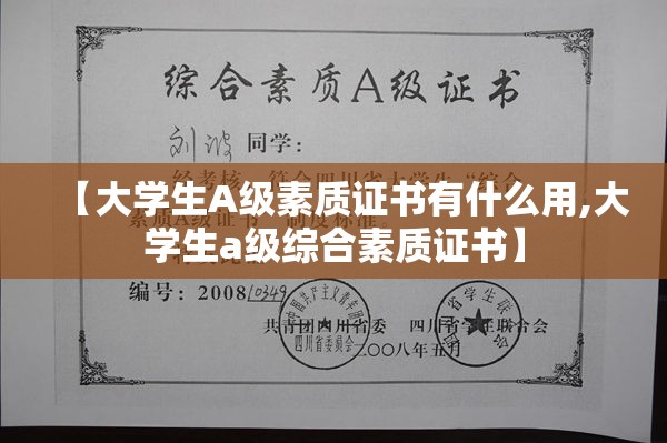 【大学生A级素质证书有什么用,大学生a级综合素质证书】 【大学生A级素质证书有什么用,大学生a级综合素质证书】