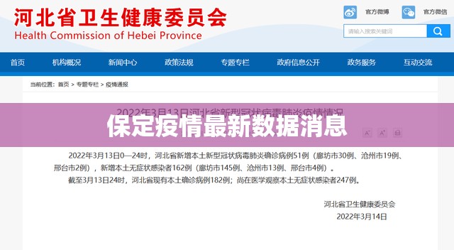 保定疫情最新数据消息（保定疫情最新消息轨迹）