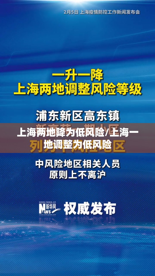 上海两地降为低风险/上海一地调整为低风险