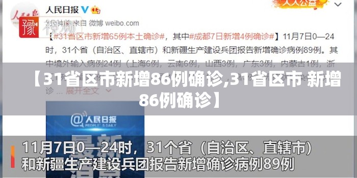 【31省区市新增86例确诊,31省区市 新增86例确诊】 【31省区市新增86例确诊,31省区市 新增86例确诊】
