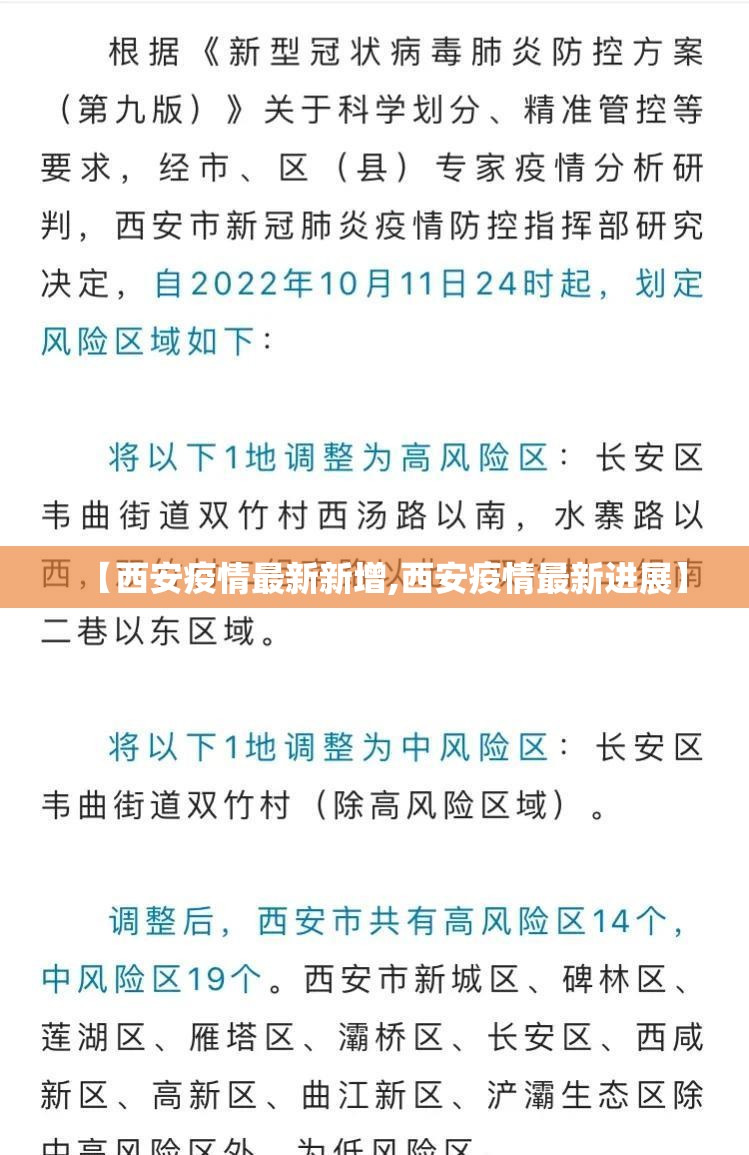 【西安疫情最新新增,西安疫情最新进展】