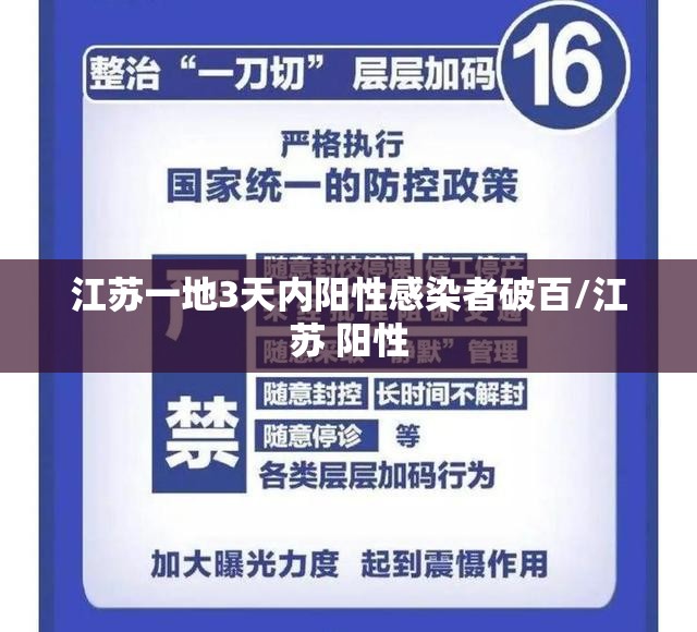 江苏一地3天内阳性感染者破百/江苏 阳性 江苏一地3天内阳性感染者破百/江苏 阳性