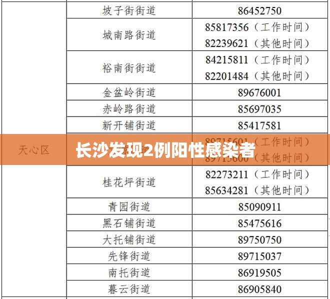 长沙发现2例阳性感染者/长沙发现2例阳性感染者是哪里的