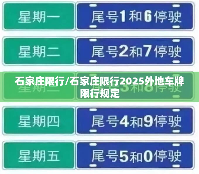 石家庄限行/石家庄限行2025外地车牌限行规定 石家庄限行/石家庄限行2025外地车牌限行规定
