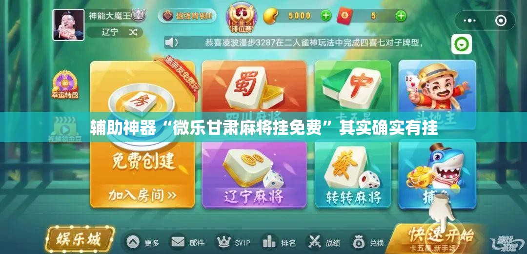辅助神器“微乐甘肃麻将挂免费”其实确实有挂