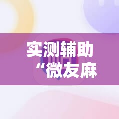 实测辅助“微友麻将外卦神器通用版”详细分享装挂步骤