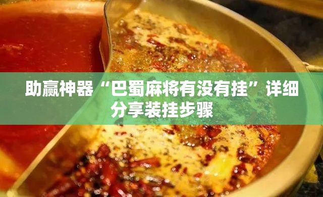 助赢神器“巴蜀麻将有没有挂”详细分享装挂步骤