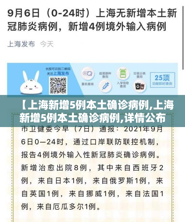 【上海新增5例本土确诊病例,上海新增5例本土确诊病例,详情公布】 【上海新增5例本土确诊病例,上海新增5例本土确诊病例,详情公布】