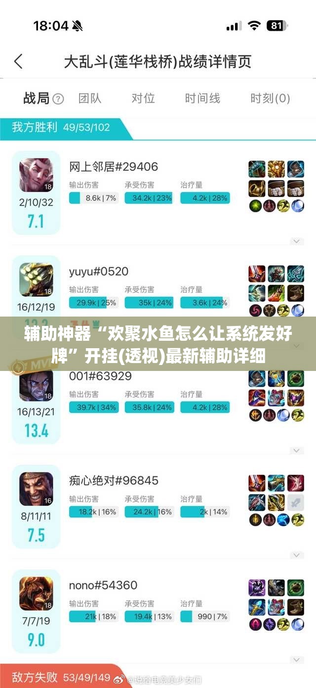 辅助神器“欢聚水鱼怎么让系统发好牌”开挂(透视)最新辅助详细