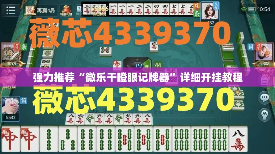强力推荐“微乐干瞪眼记牌器”详细开挂教程