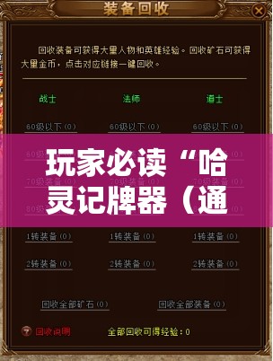 玩家必读“哈灵记牌器（通用版）免费”详细分享装挂步骤
