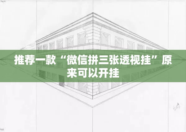 推荐一款“微信拼三张透视挂”原来可以开挂