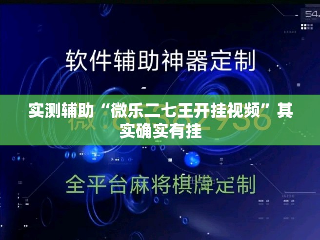 实测辅助“微乐二七王开挂视频”其实确实有挂