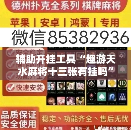 辅助开挂工具“趣游天水麻将十三张有挂吗”详细分享装挂步骤