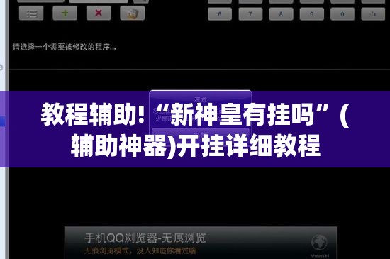 教程辅助!“新神皇有挂吗”(辅助神器)开挂详细教程