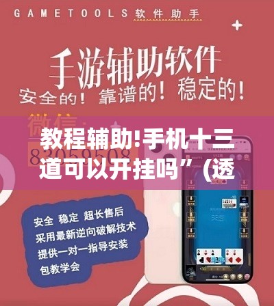 教程辅助!手机十三道可以开挂吗”(透视)其实确实有挂