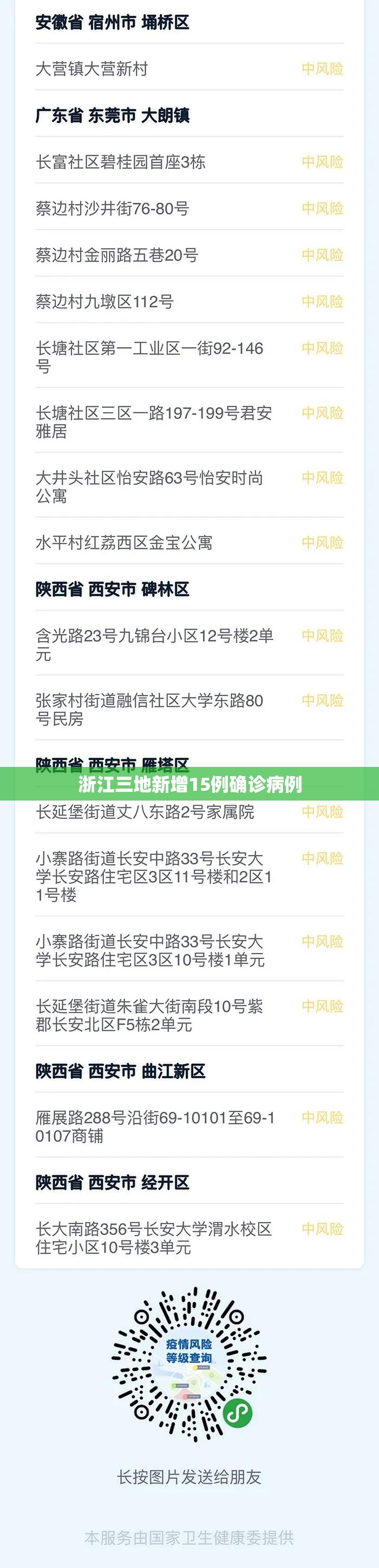 浙江三地新增15例确诊病例（浙江新增3例病例）