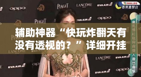 辅助神器“快玩炸翻天有没有透视的？”详细开挂教程